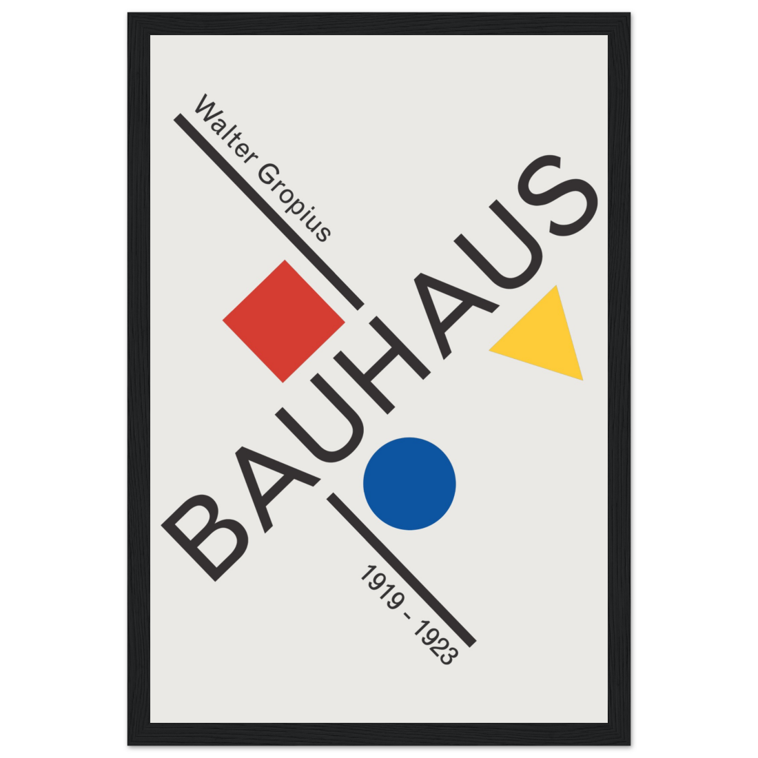 Walter Gropius Bauhaus artwork poster by Art-O-Rama Shop