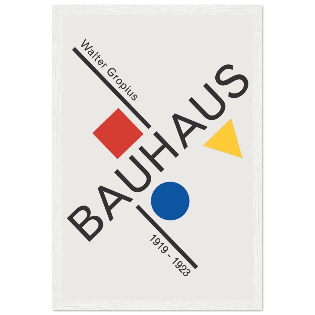 Walter Gropius Bauhaus artwork poster by Art-O-Rama Shop