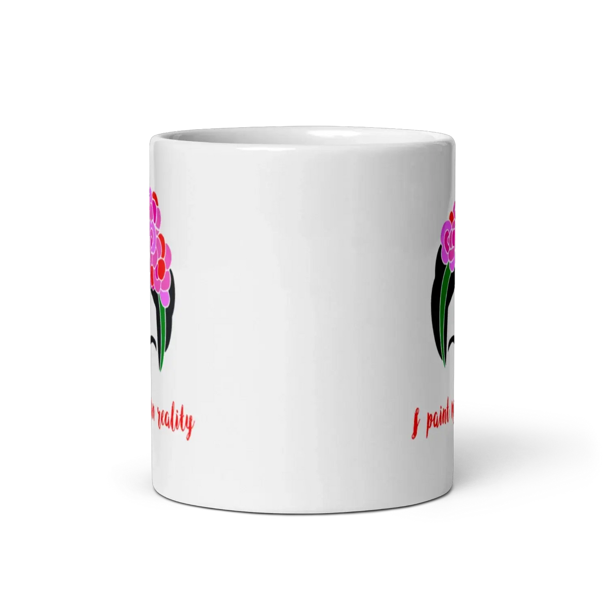 Frida Kahlo I Paint My Own Reality Quote Mug by Art-O-Rama Shop