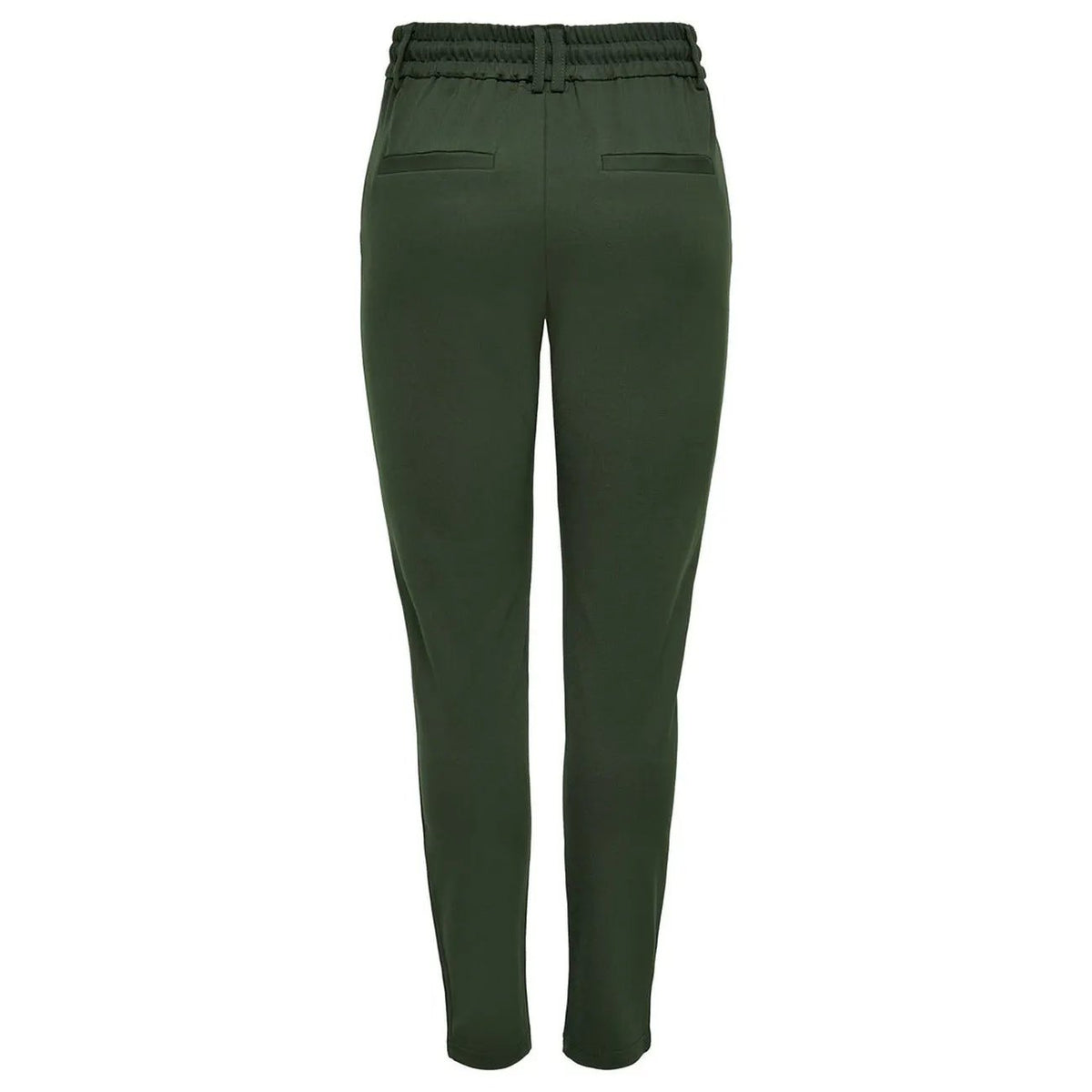 Only Women Green Lace Up Trousers Soft Viscose Casual Fall Pants by Only