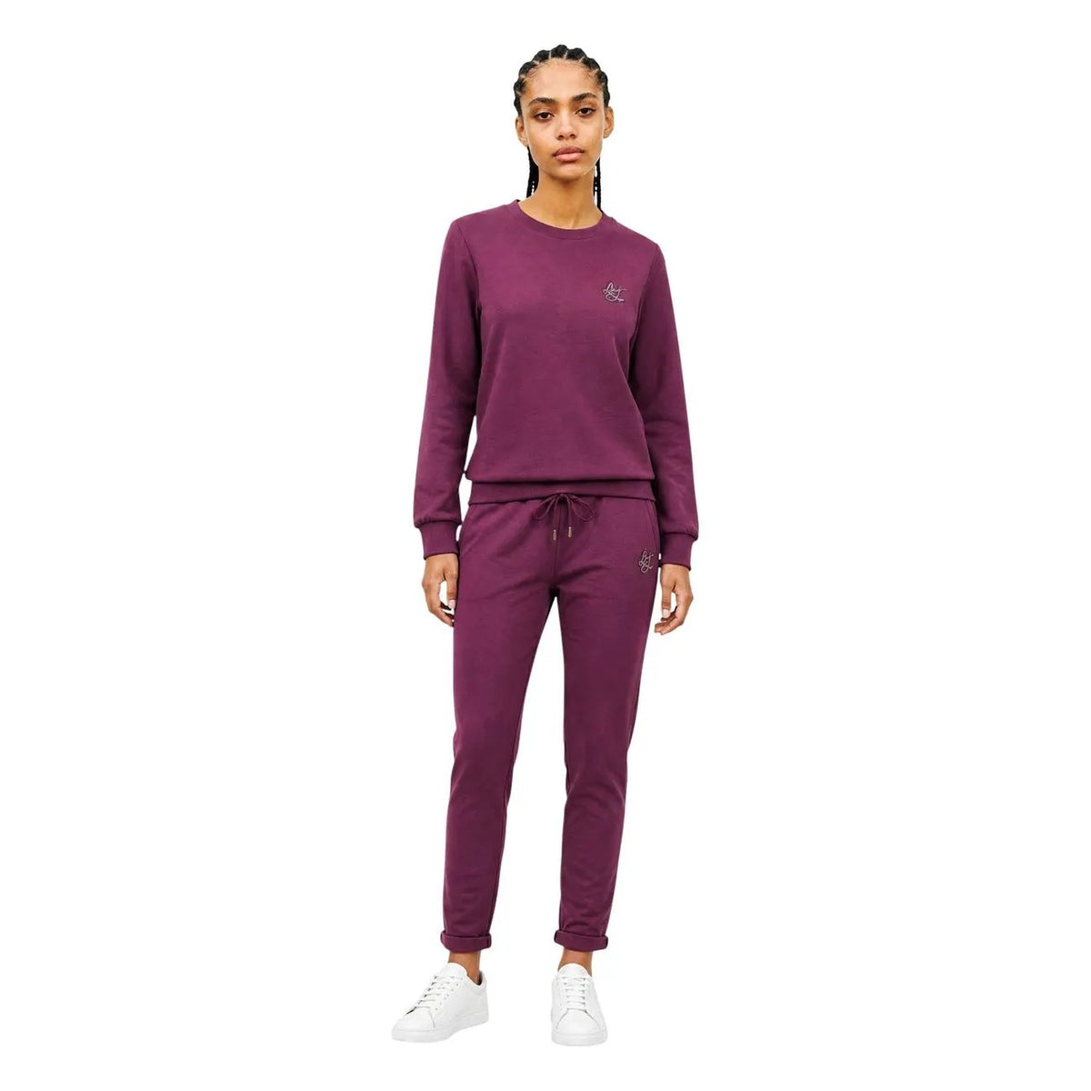 Liu Jo Women Purple Crew Neck Sweatshirt Long Sleeve Luxurious Comfort by Liu Jo