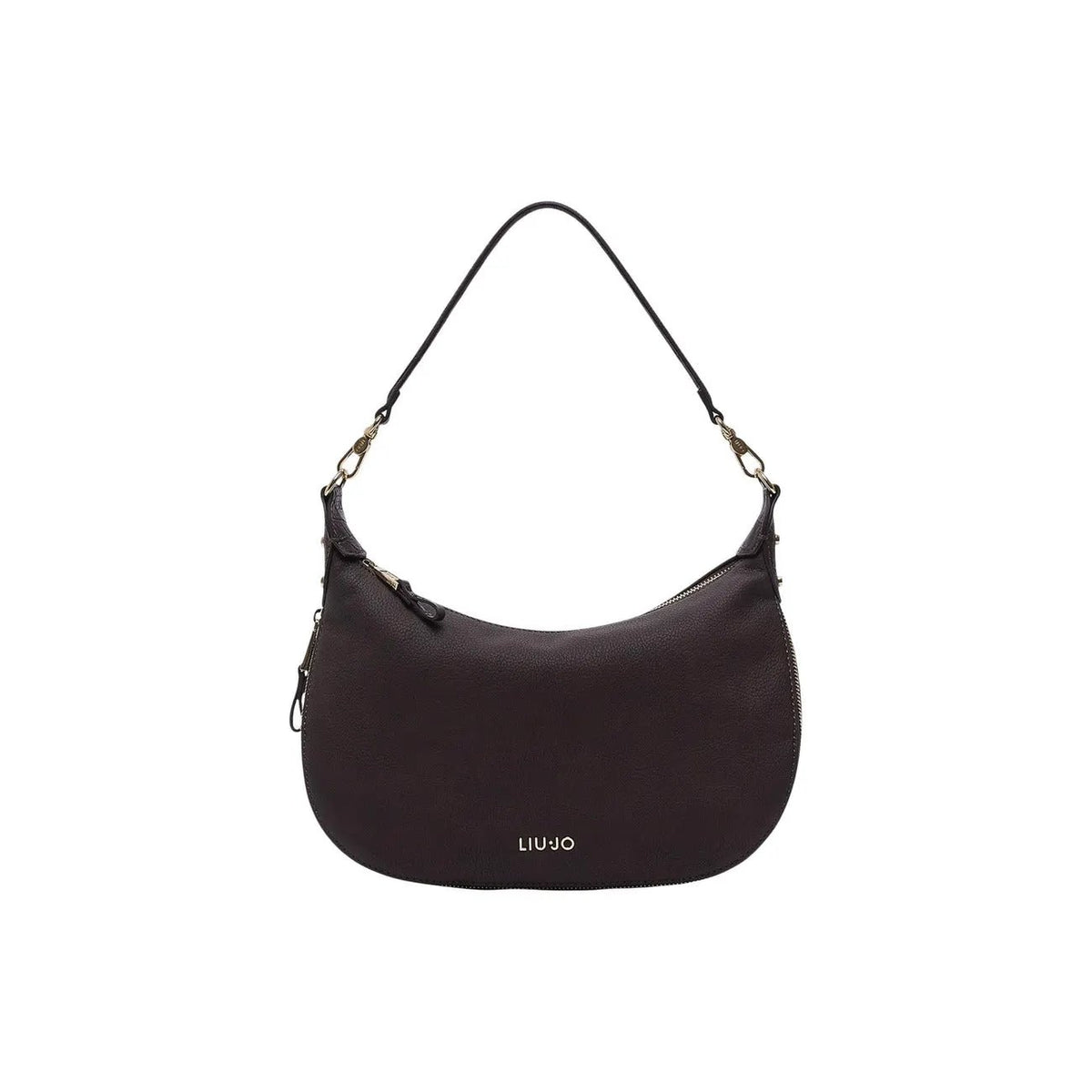 Liu Jo Women Stylish Brown Leather Lined Hobo Bag With Zip Interior Pockets by Liu Jo