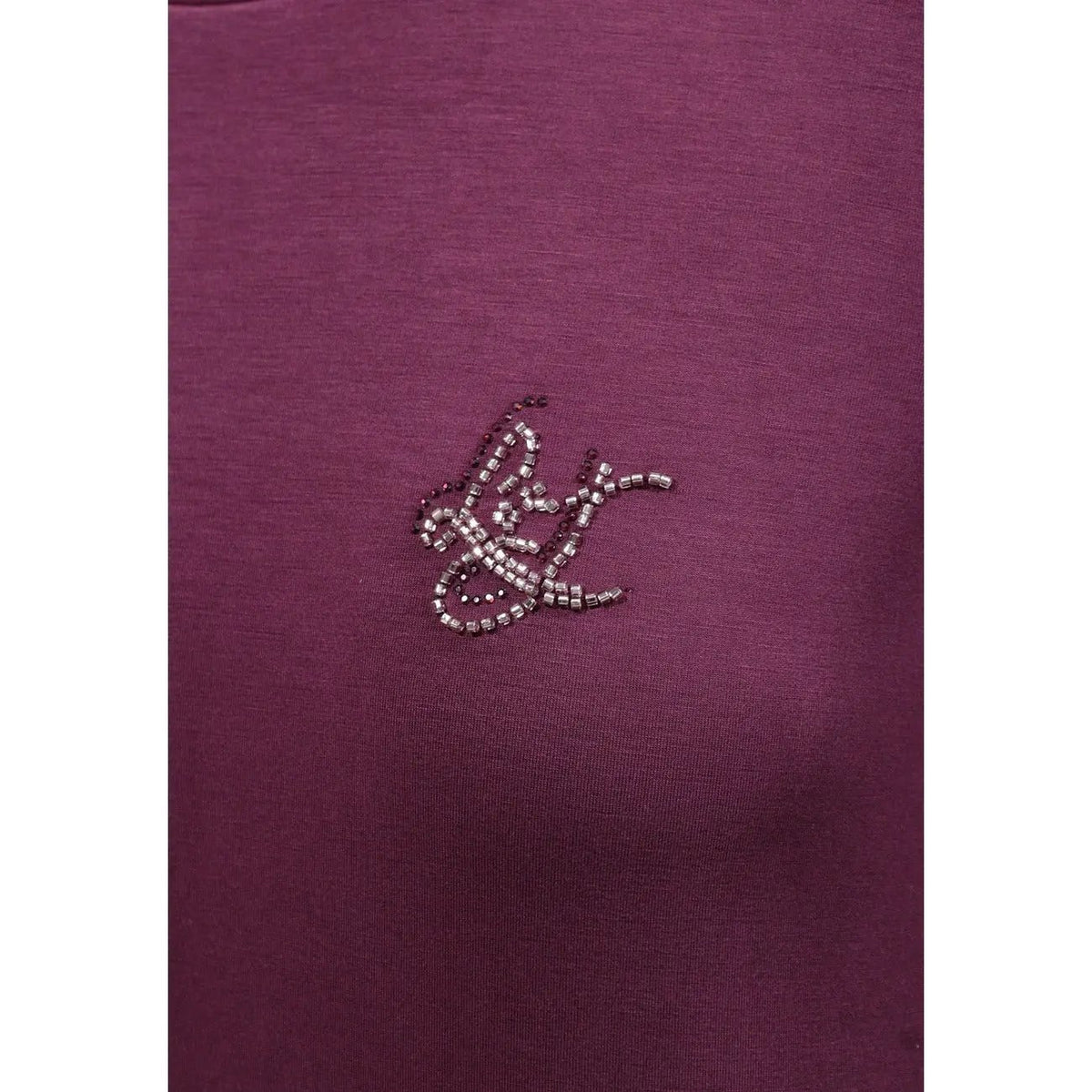 Liu Jo Women Purple Crew Neck Sweatshirt Long Sleeve Luxurious Comfort by Liu Jo
